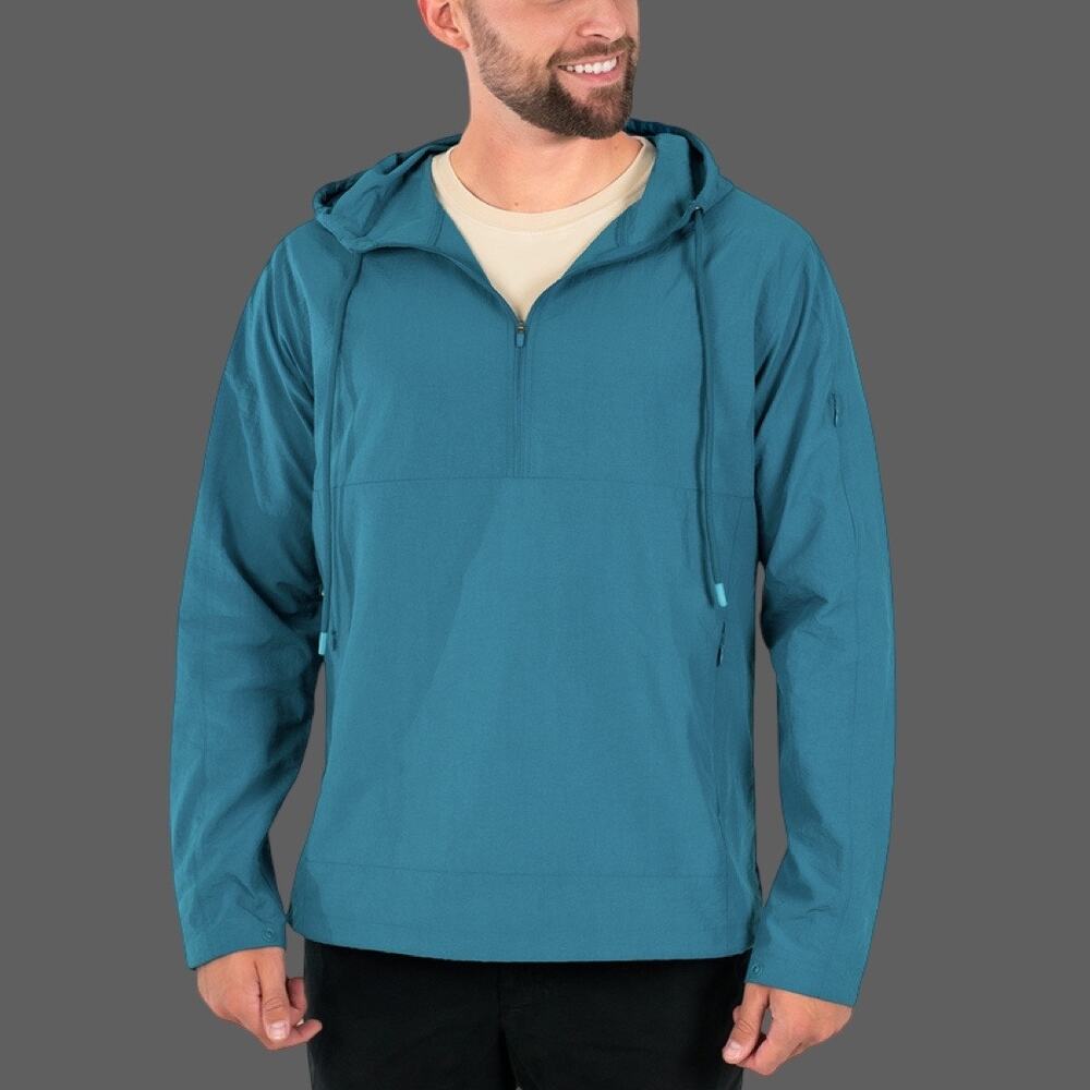 Bearbottom Ocean Blue Nylon Windbreaker Medium